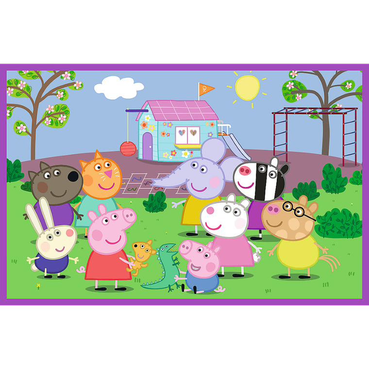 Trefl, Peppa Pig, puzzle, 2-24 piese