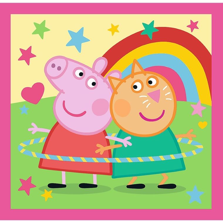 Trefl, Peppa Pig, puzzle 3in1