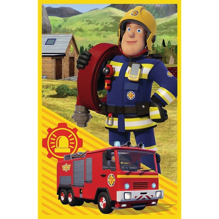 Trefl, Pompierul Sam, puzzle, 3-50 piese