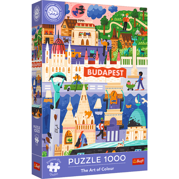 Trefl, Premium Plus, The Art of Colour, Budapest, puzzle, 1000 piese