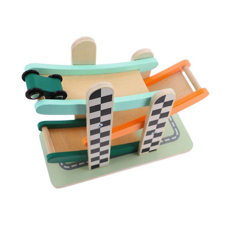 Trefl, Racing Cars Tower, jucarie educativa din lemn