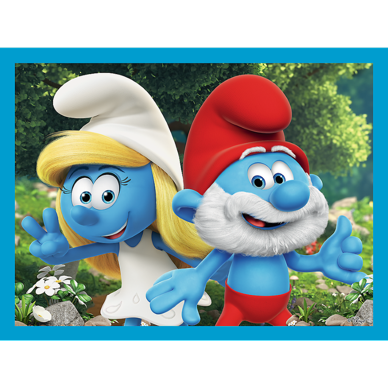 Trefl, Smurfs, puzzle 2w1 + memos