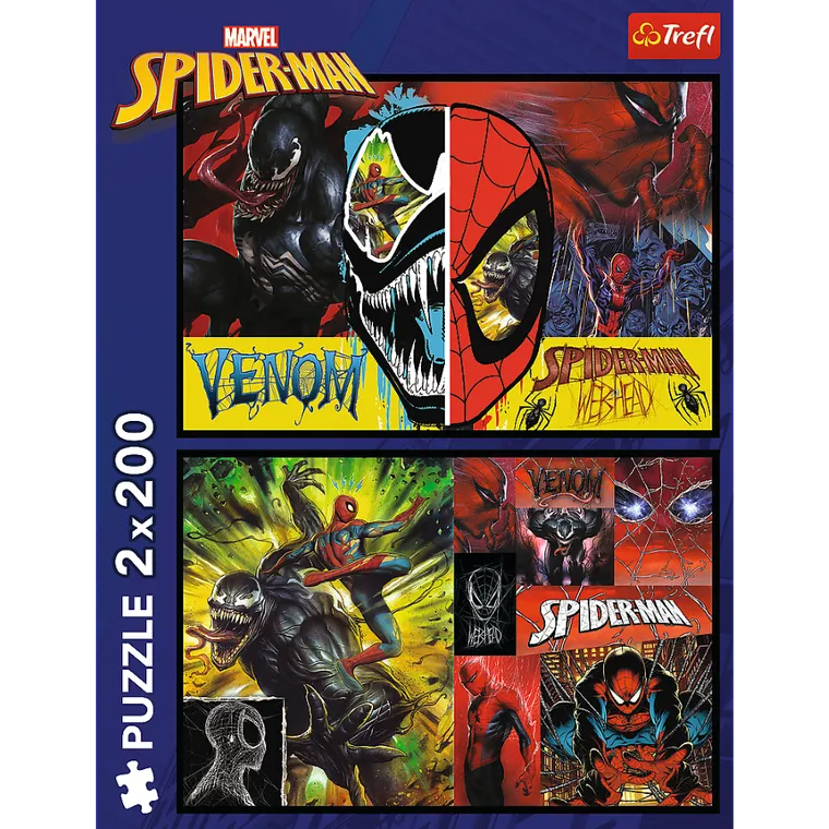 Trefl, Spider-Man, puzzle, 2-200 piese
