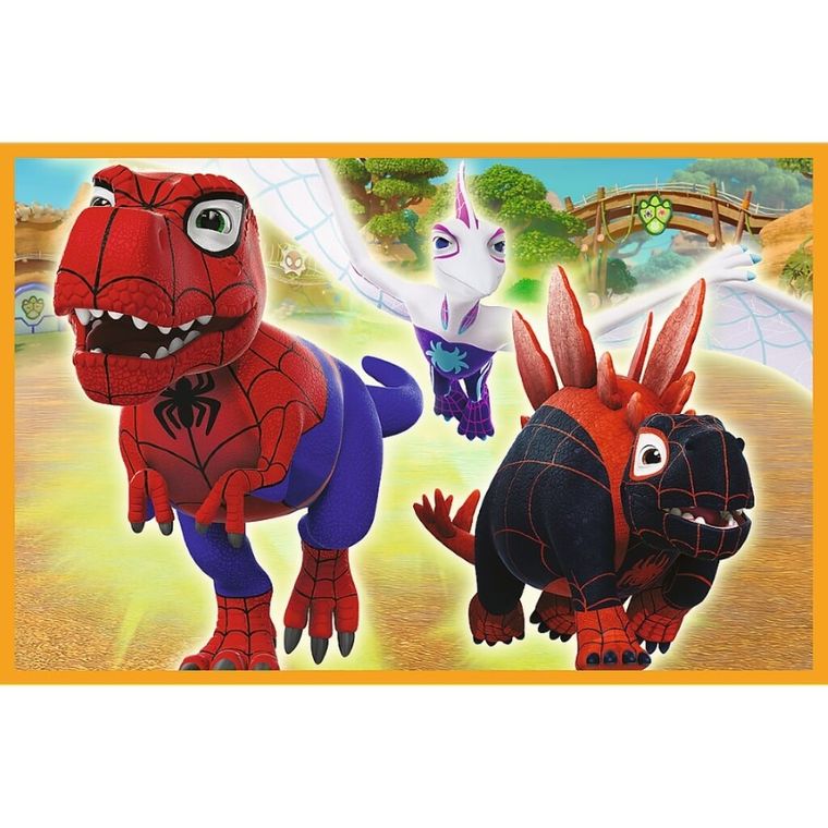 Trefl, Spidey si dinozauri, puzzle, 2-24 piese