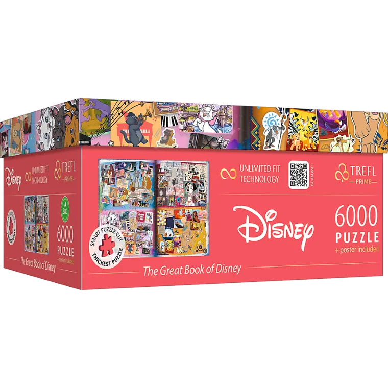 Trefl, The Great Book of Disney, puzzle, 4-1500 piese