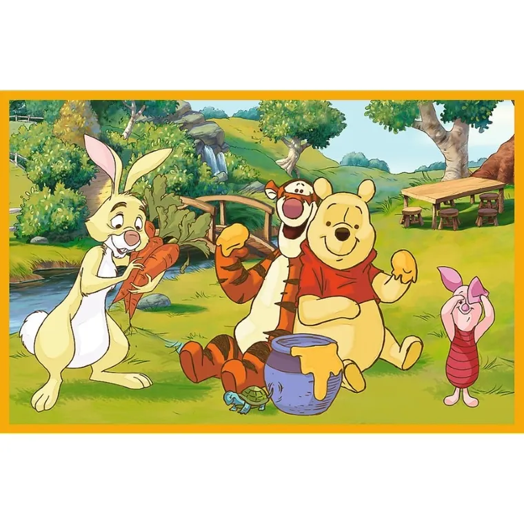 Trefl, Winnie the Pooh, puzzle, 2-24 piese