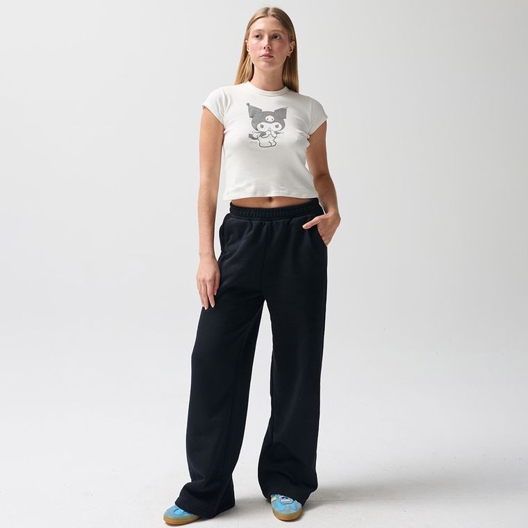 Tricou alb cu imprimeu Kuromi NOWEAR
