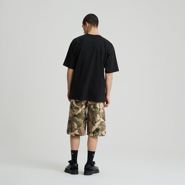 Tricou basic negru cu croiala relaxed NOWEAR