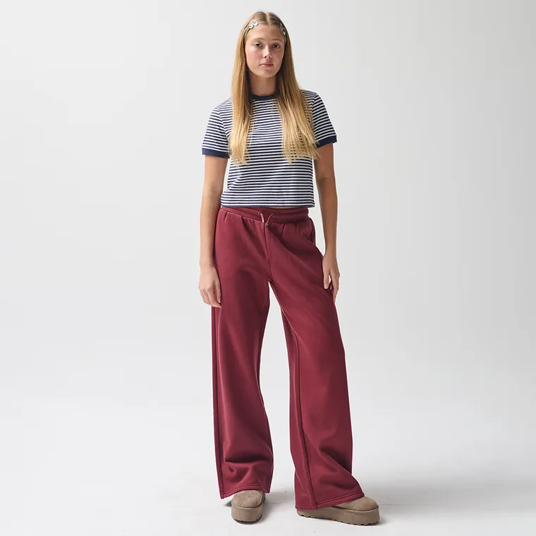 Tricou cu imprimeu in dungi si croiala crop NOWEAR