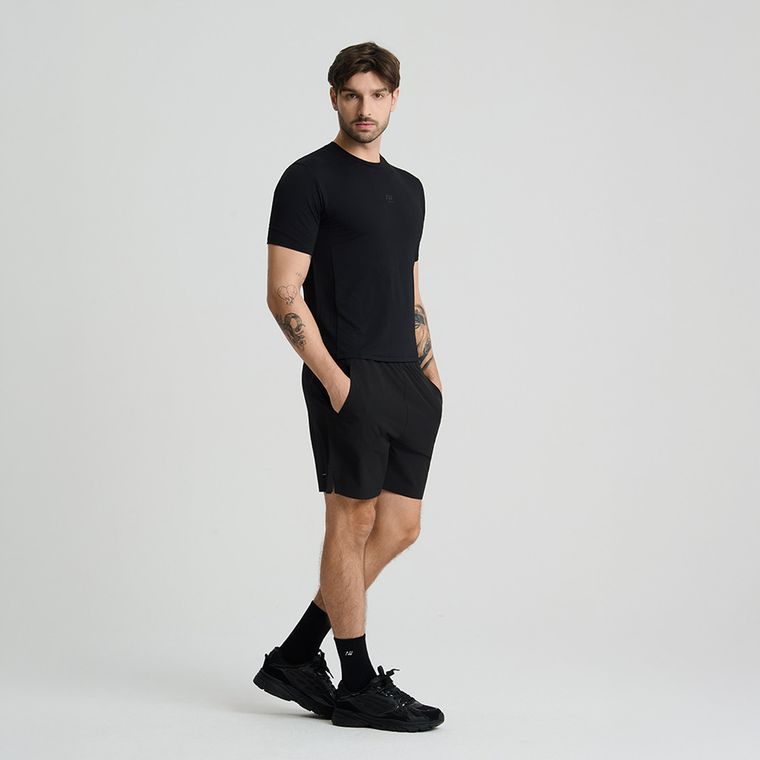 Tricou de antrenament negru cu tehnologie Cool Dry NOWEAR