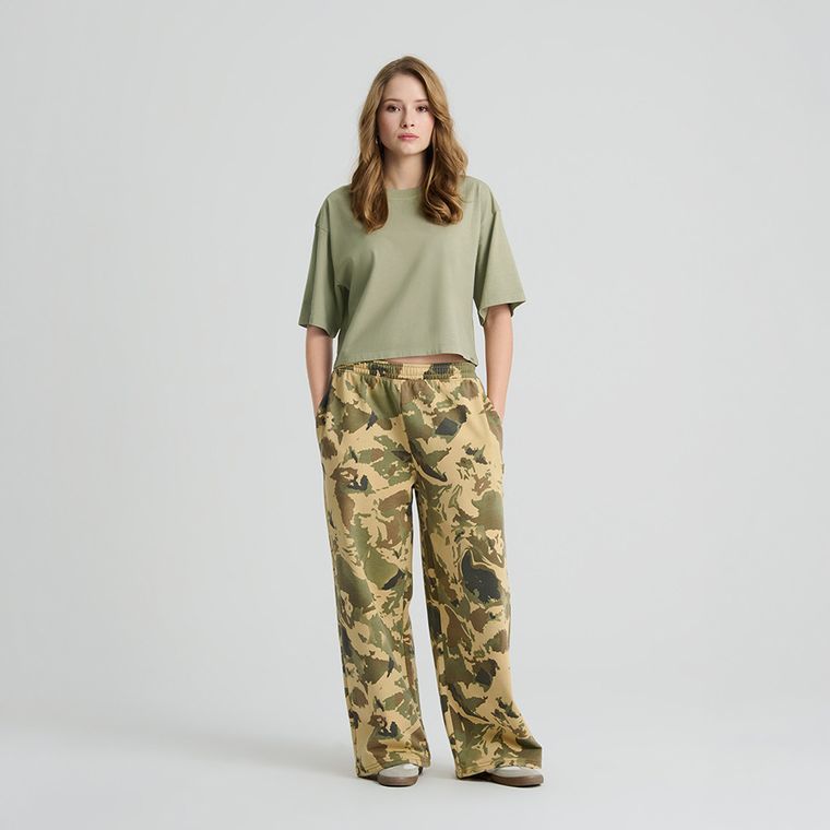 Tricou din bumbac cu croiala scurta boxy NOWEAR