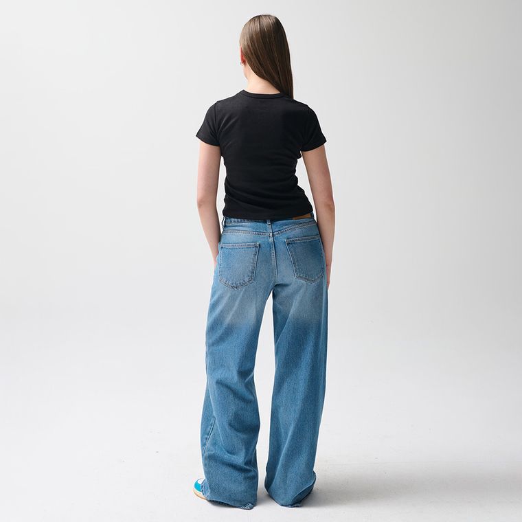 Tricou din bumbac cu croiala scurta NOWEAR