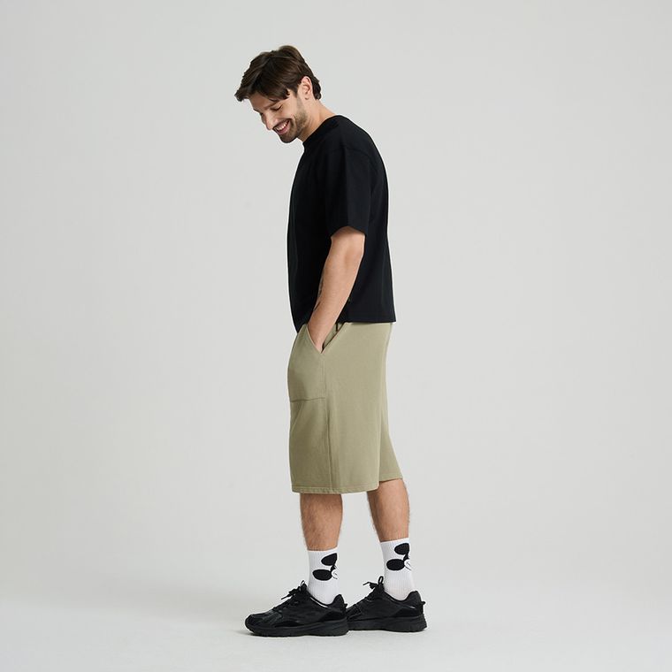 Tricou negru cu croiala lejera unisex NOWEAR