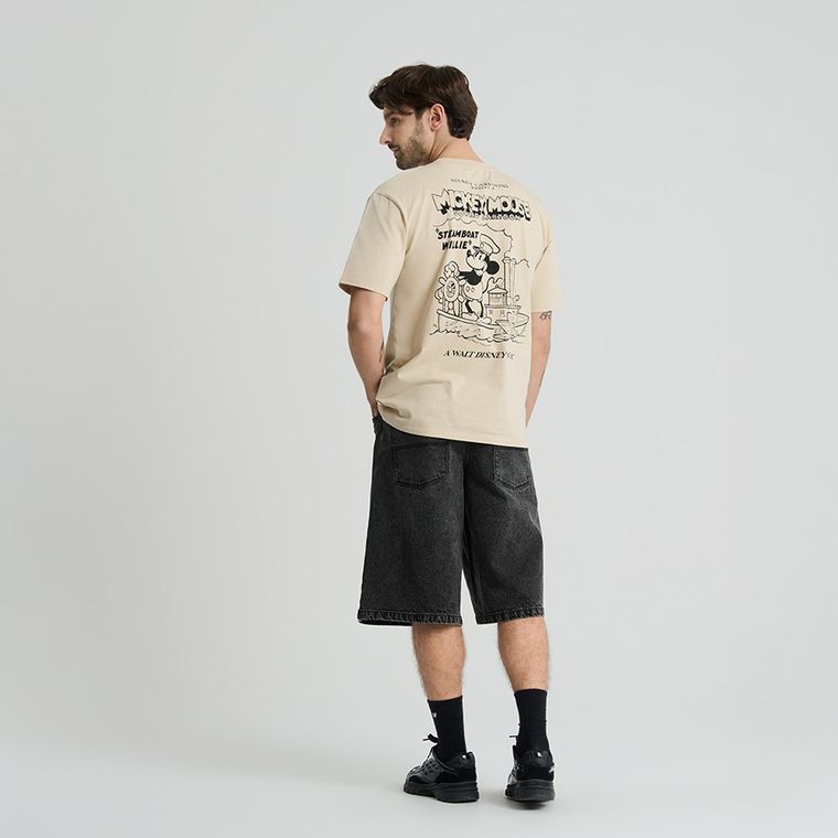 Tricou oversize cu imprimeu Mickey Mouse NOWEAR