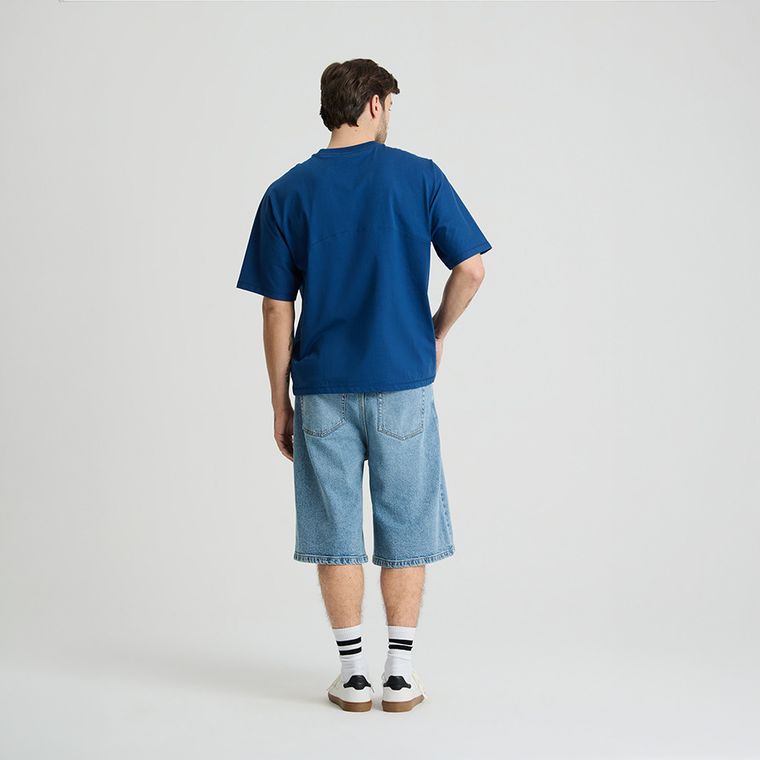 Tricou oversize din bumbac pieptanat NOWEAR