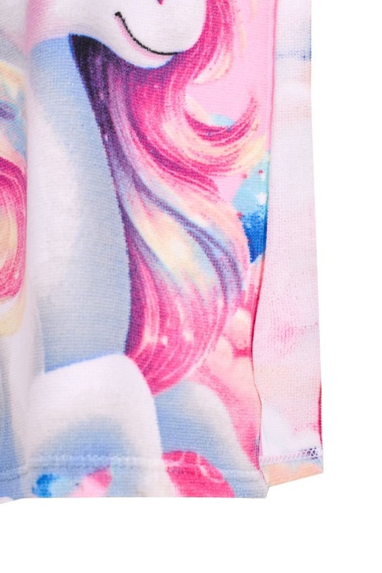 Unicorn, poncho de baie, roz, 50-100 cm