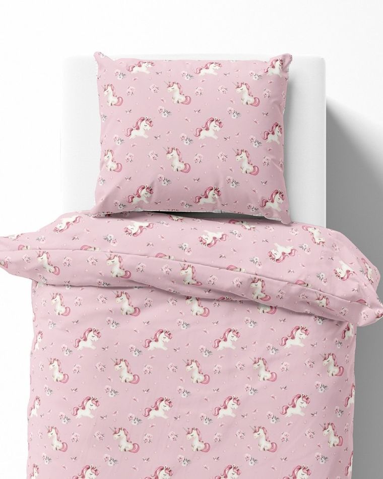 Unicorn, set lenjerie de pat single, 160-200 cm