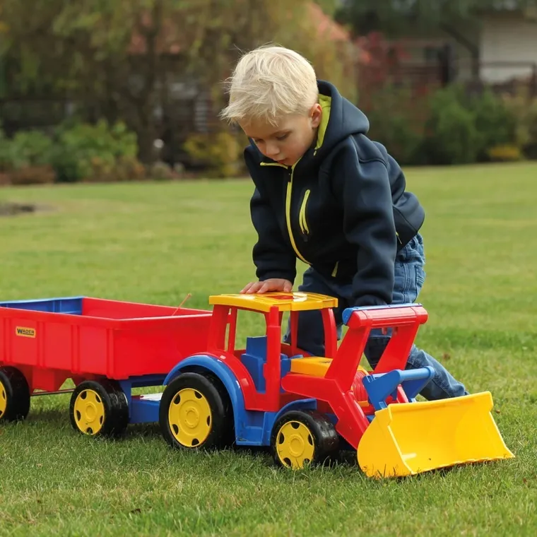 Wader, Tractor Gigant, tractor cu cupa si remorca, vehicul