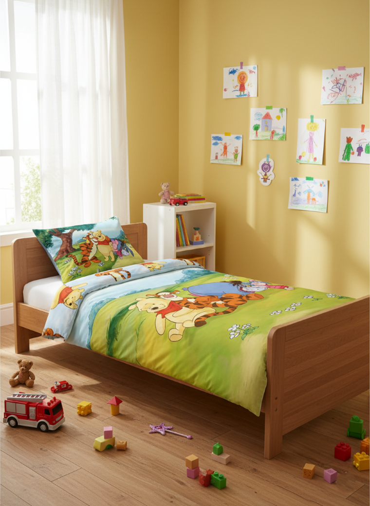 Winnie the Pooh, set lenjerie de pat single, 100-135 cm