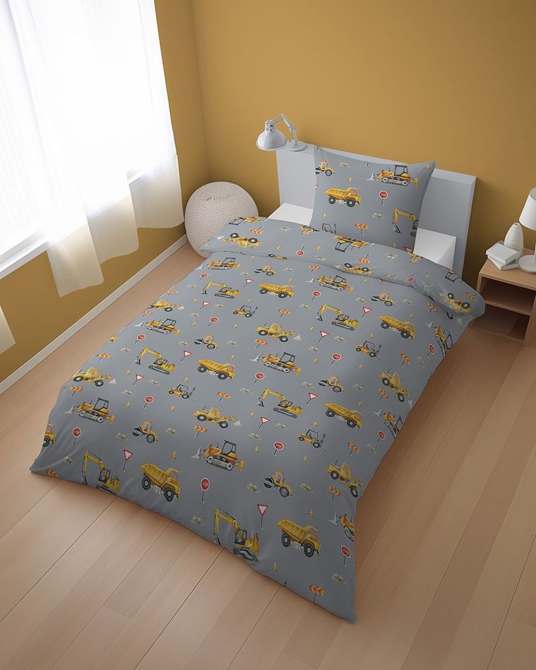 XOXO, set de lenjerie de pat pentru tineri, 140-200 cm + 70-80 cm, Constructon Site