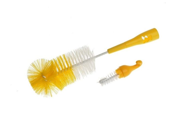 Akuku, perie pentru biberon si suzeta, ursulet