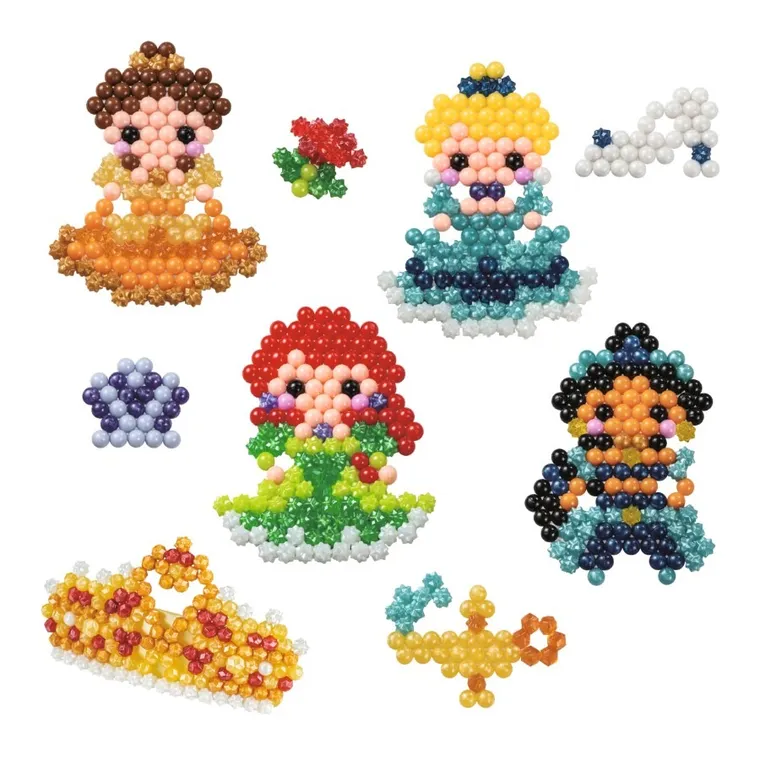 Aquabeads, Printese Disney, Printese stralucitoare, set creativ, 800 elemente, 31997
