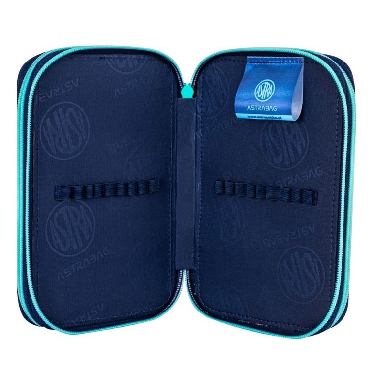 Astrabag, Jumbo, penar cu 3 compartimente, cu rechizite scolare, Baby Deer