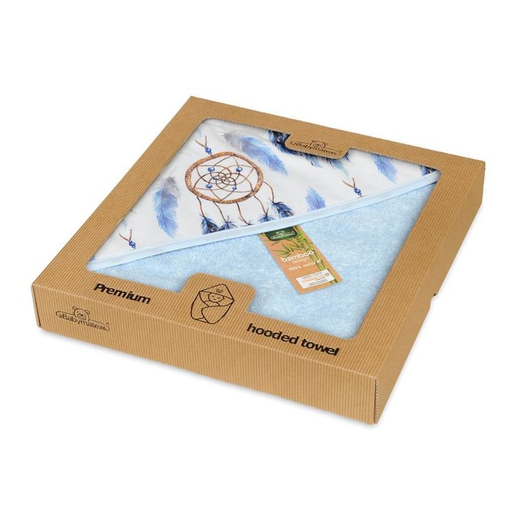 BabyMatex, Bamboo Design, prosop cu gluga din bambus, 100-100 cm