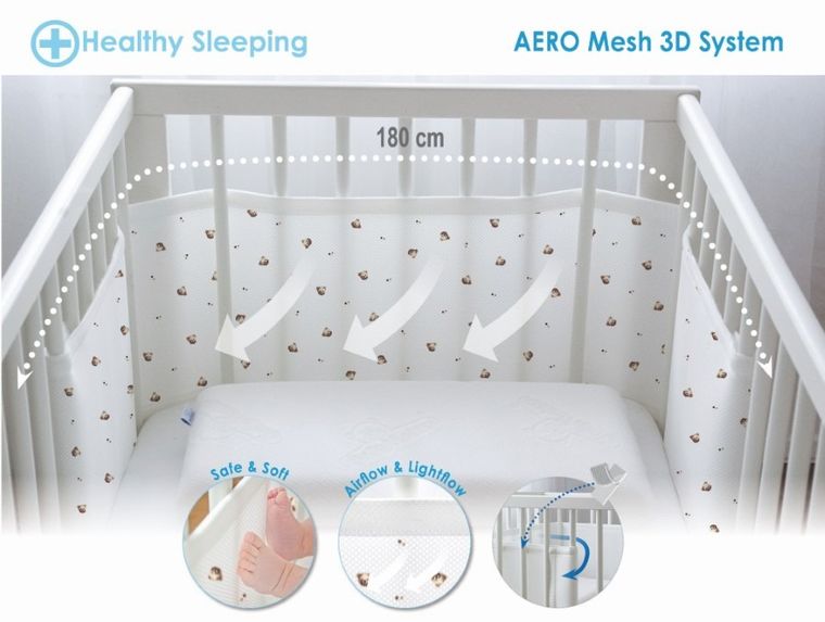 Babymatex, Bump Air, protector pentru patut, 180-30 cm