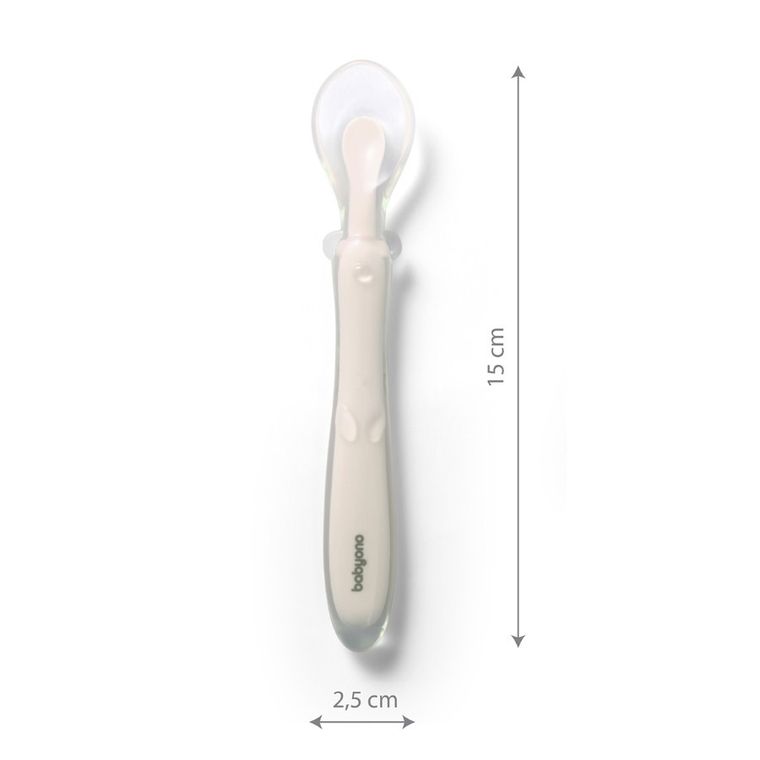 BabyOno, Lingurita flexibila din silicon, bej