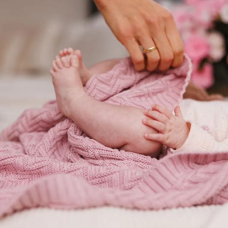 BabyOno, Paturica din bumbac organic, roz