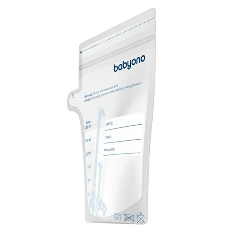 BabyOno, pungi pentru stocarea laptelui matern, 180 ml, 30 buc.