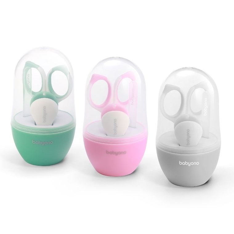 BabyOno, set manichiura pentru copii si bebelusi, gri