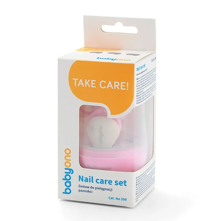 BabyOno, set manichiura pentru copii si bebelusi, roz