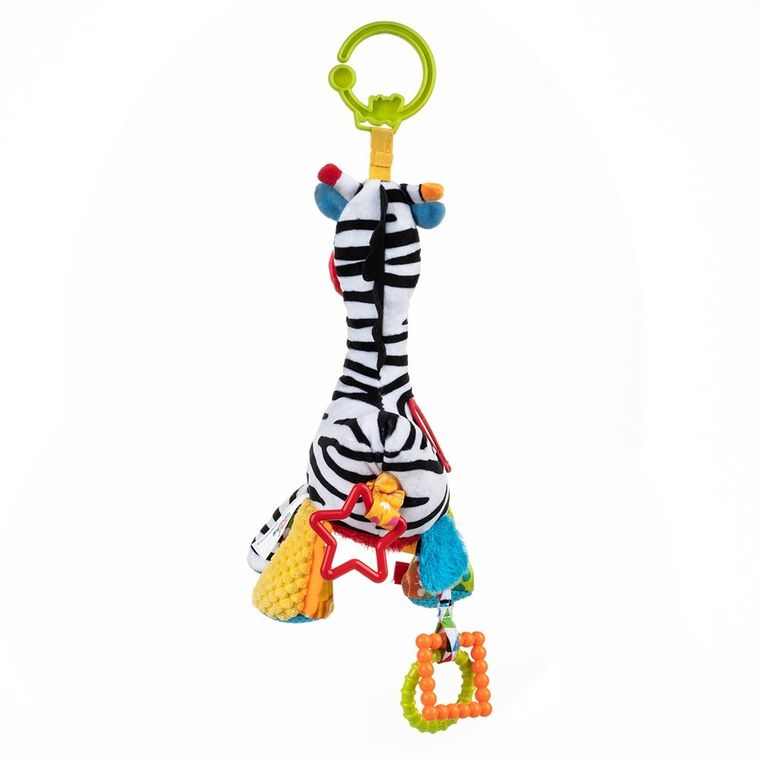 Balibazoo, zebra Zoya cu element muzical, jucarie cu agatatoare
