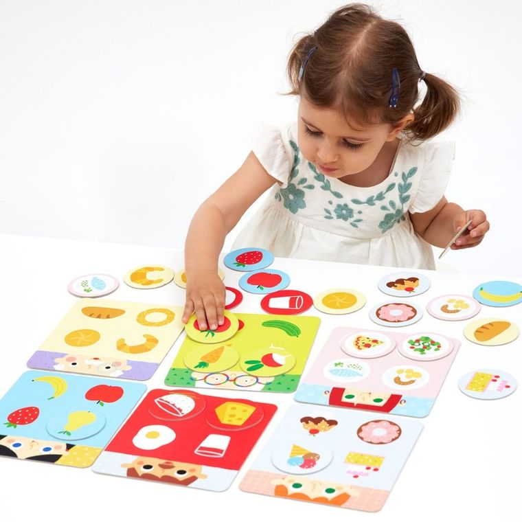 Banana Panda, Bingo Delicii, joc de bingo cu ghid pentru parinti, de la 18 luni, 6 planse si 24 de jetoane