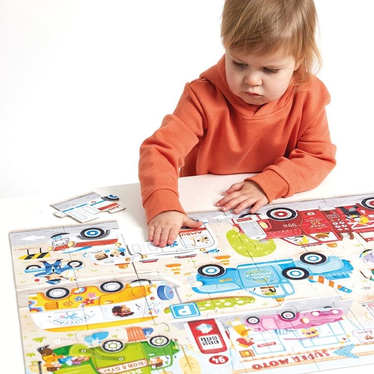 Banana Panda, Jumbo Puzzle, Masini, 3 ani+, 40 piese