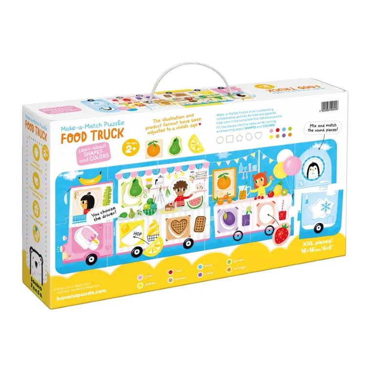 Banana Panda, Make a Match Puzzle, Camion cu alimente, 23 piese