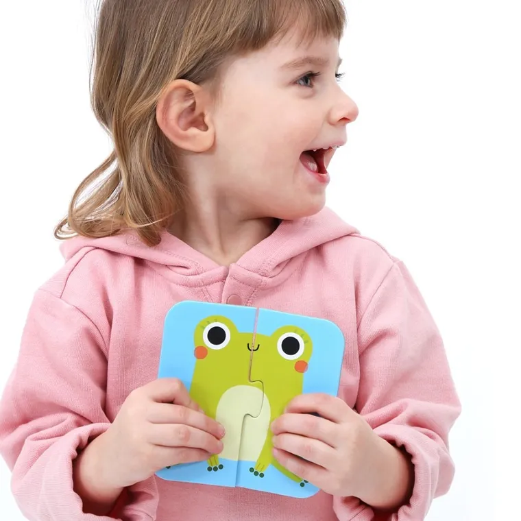 Banana Panda, On-the-Go, Jumatate de Animalute, puzzle, 16 piese