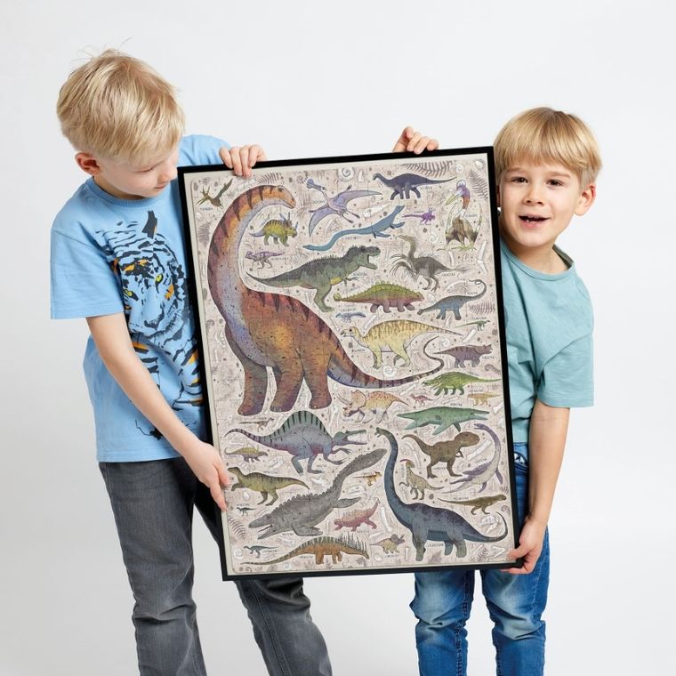 Banana Panda, Puzzlove Dinozauri, puzzle pentru familie, pentru varsta de 7+, 200 piese
