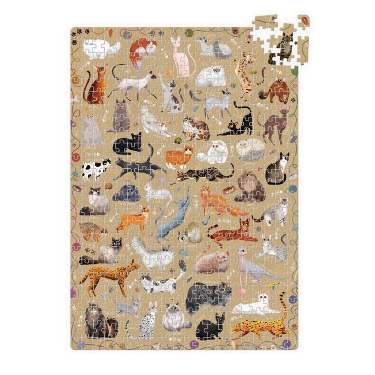 Banana Panda, Puzzlove Pisici, puzzle pentru familie, pentru varsta de 9+, 500 piese