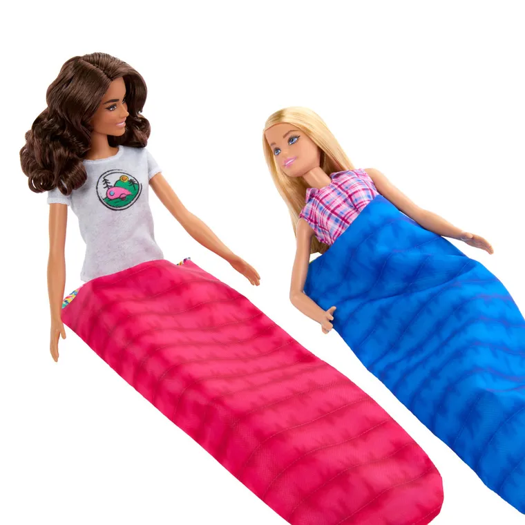 Barbie, Bivuac, set cu 2 papusi si accesorii
