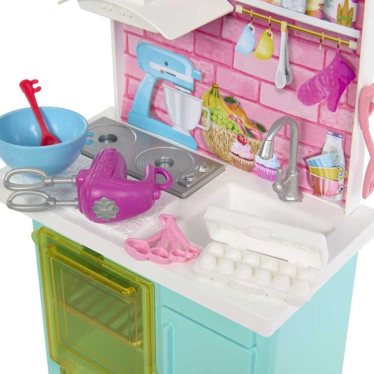 Barbie, Celebration Fun, Produse de patiserie, set cu 2 papusi si accesorii