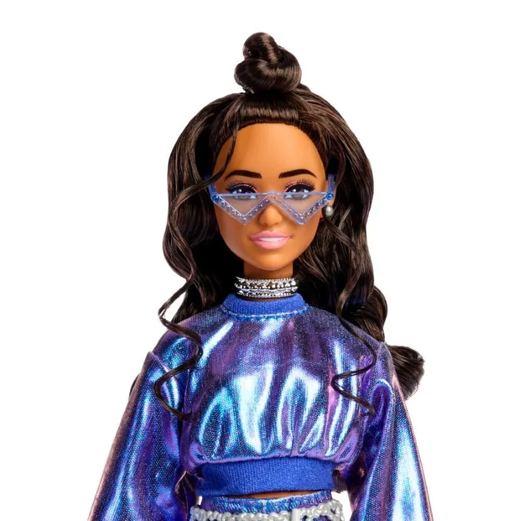 Barbie, Deluxe Style, papusa, set albastru