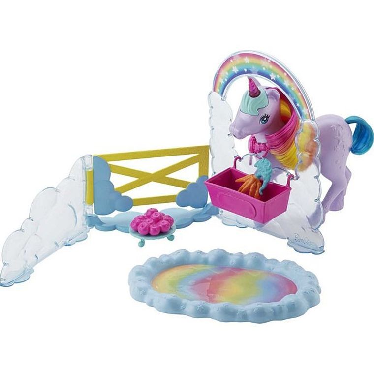 Barbie, Dreamtopia, Printesa si unicorn, set de joaca cu papusa si accesorii