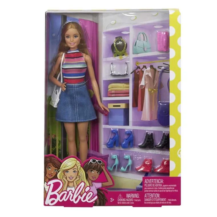 Barbie, papusa cu pantofi si accesorii