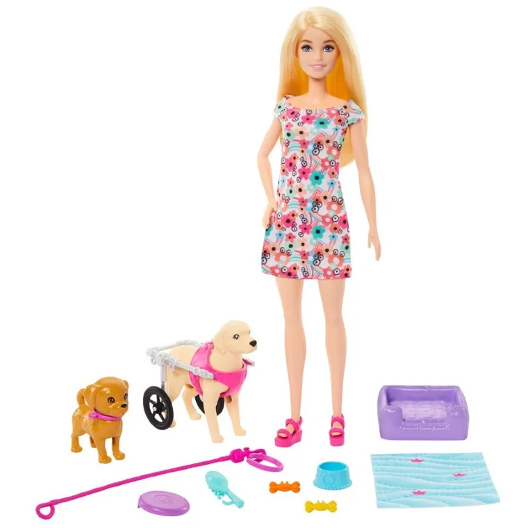 Barbie, Papusa si caine, set de joaca