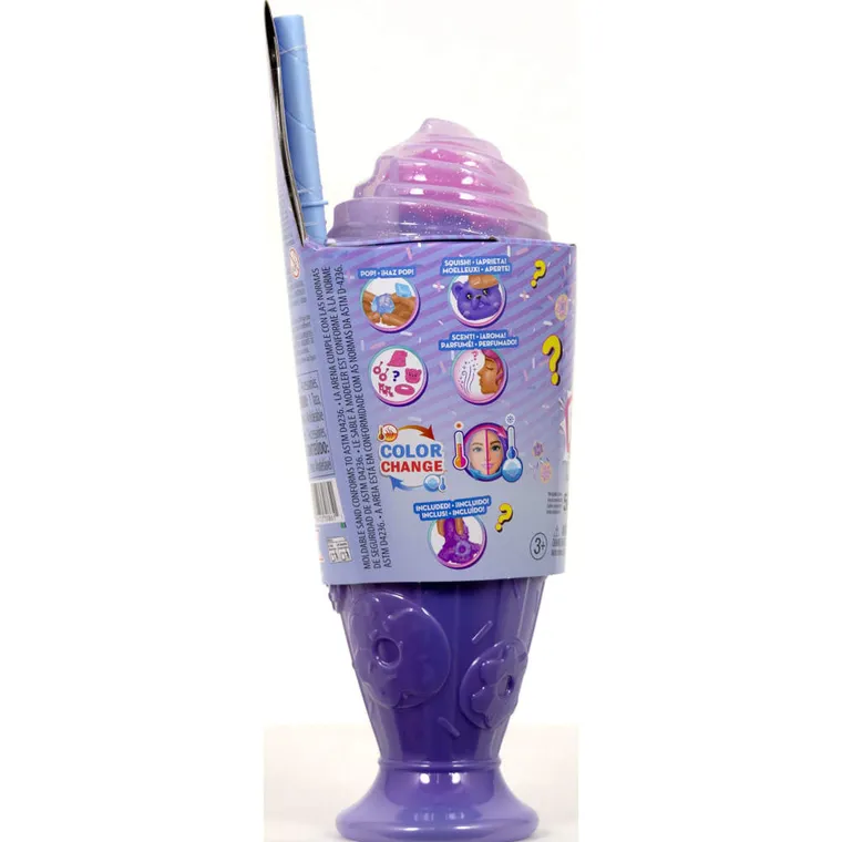 Barbie, Pop Reveal, Stylish Dessert, papusa cu accesorii, set violet