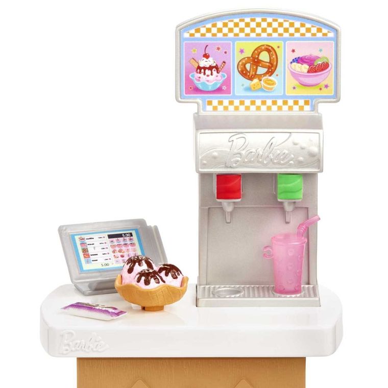 Barbie, Snack Bar, set cu papusa Skipper si accesorii