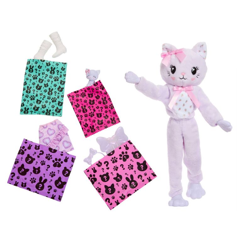 Barbie x Care Bears, Cutie Reveal, papusa pisicuta